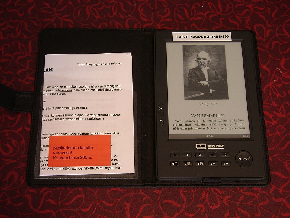 An early e-book reader device