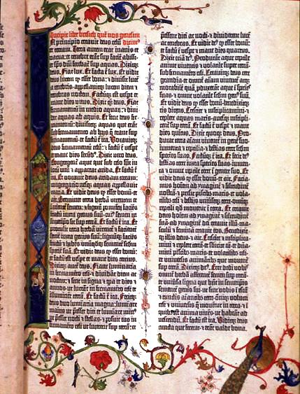 Page from the Gutenberg Bible, c. 1455
